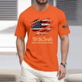 thumbnail image 2 of Hogleaql 4th Of July Shirts for Men Round Neck Patriotic Shirts Short Sleeve American Flag Independence Day USA Graphic for Men Casual T Shirt Orange 4XL, 2 of 4