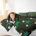 thumbnail image 4 of Feelyou Green Tractor Child Full Size Comforter Sets, Cartoon Vehicle Print Bedding Comforter Set, Rustic Excavator Reversible Bedding Sets, Super Cozy Room Decor, 3-Piece, 4 of 8