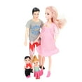 thumbnail image 3 of Juego De Muñecas Para Mamá Embarazada De Papá, Juguete Para Juego De Imitación, Juego De Muñecas Familiares Portátiles De Plástico, Regalo De Vacaciones Con Sonajero Para, 3 of 8