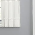 thumbnail image 3 of Ellis Curtain Madelyn Ruflled Victorian 1.5" Rod Pocket Window Curtain Tiers 82"x36" Natural, 3 of 5