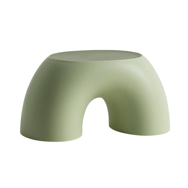 Taburete para niños Taburete de plástico con forma de arco iris Taburete de seguridad para niños Asiento para sala de estar, Verde kenally HA002789-03