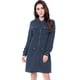 thumbnail image 5 of Vestido camisero con cinturón Allegra K Azul XL, 5 of 6