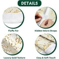 thumbnail image 3 of SYITCUN Christmas Tree Skirt, 36 Inch White and Gold Tree Skirt, Faux Fur Xmas Tree Skirt for 3 to 6 Ft Christmas Trees, Thicker Plush Christmas Tree Decorations, 3 of 13