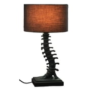 Vertebrae Back Bones Spine Skeleton Human Anatomy Table Lamp With Black Shade
