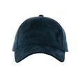 thumbnail image 2 of C.C Unisex Adjustable Faux Suede Precurved Bill Baseball Cap Hat - CC Navy, 2 of 4