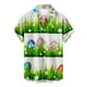 thumbnail image 3 of Camisas hawaianas de feliz Pascua para hombres, camisas con botones y estampado de huevos de conejo, camisas casuales de verano para fiestas en la playa, ropa para mujeres, 3 of 5