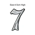 thumbnail image 1 of Gothic Letters Embroidery Iron On Patches Color Optional Alphabet Appliques For Clothing Decor, 1 of 6