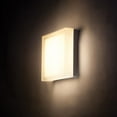 thumbnail image 3 of WAC Lighting Dice 6" LED 3000K Square Aluminum Flush Mount in Nickel, 3 of 3