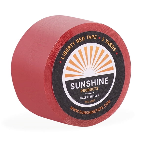 Sunshine Tape - Liberty Red Liner Wig Adhesive Tape Roll - 1" x 3 YDS - Hair System Tape, Toupee