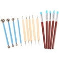 thumbnail image 1 of 14PCS Polymer Pottery Clay Sculpting Modelling Sit Ball Stylus Nail Art Dotting Tools Rubber Tipped Ceramic Carving Kit for DIY Painting Rocks Embossing Sculpture Beginners, 1 of 8