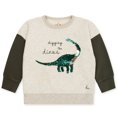 thumbnail image 3 of Conjunto de sudadera de algodón para bebés y niños de primavera y otoño, ropa para niños, jersey de dinosaurio y panda de dibujos animados para niñas, pantalones superiores con limón para niños, 3 of 5