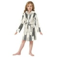 thumbnail image 6 of FORMRS Niños Bathrobe Unisex Hooded Robe Soft Plush Pajamas Sleepwear, Size 2-3T, White Cute Cats, 6 of 7