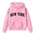 thumbnail image 3 of Tiijoy Hoodie for Little Girls New York Print Casual Comfy Hooded Sweatshirt, Sizes 5-6, 3 of 3