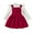 D25/Red, variant on Afdoent Girls 2 Piece Outfits Christmas Winter Girls Outfits 2 Piece Long Sleeve Ribbed Strap Top With Bow Tie Dress Toddler Holiday Party Wear 12-18 Months