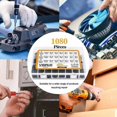 thumbnail image 2 of 1080PCS M2 M3 M4 Tornillos de cable con cabeza hexagonal de acero al carbono con surtido de tuercas (negro),, 2 of 5