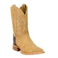 thumbnail image 2 of Justin Boots Mens Quincy Sueded Ostrich Embroidered Square Toe Cowboy  Mid, 2 of 5