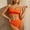 Orange, variant on Two Piece Swimsuit for Women Swimsuits for Women Plus Women's Solid Color High Waisted Small Stripe Bikini Foreign Trade Swimsuit (Pink S)