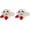 White, variant on General Holiday Lambchop with Santa Hat Plush Dog Toy, 10.5"
