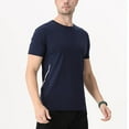 thumbnail image 4 of ZVNAΖH Men's Workout Shirts Quick Dry Athletic Gym T-Shirts Breathable Short Sleeve Sports Performance Tee Tops, 4 of 6