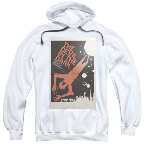 Star Trek Tos Episode 25 Adult Pullover Hoodie Sweatshirt White