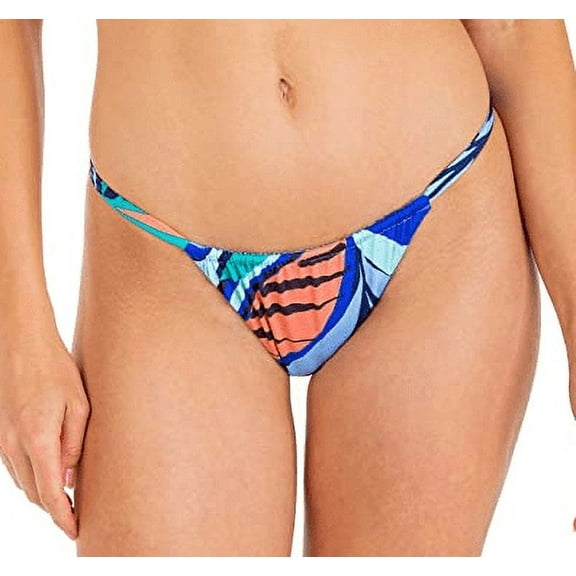 Hurley BLUE Verona Cheeky Slider Bikini Swim Bottom, US X-Large