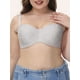 thumbnail image 4 of Sujetador bandeau convertible invisible de talla grande sin tirantes para mujer, 4 of 8