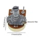 thumbnail image 3 of Potenciómetro lineal WH148 Resistencia de potenciómetro giratorio de 15 mm (1 m) 5 piezas, 3 of 5