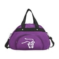 thumbnail image 2 of Bolsa de baile con compartimento para zapatos, portátil, ligera, resistente y práctica, ideal para niñas, ropa, zapatos y deportes de baile. Púrpura, 2 of 8