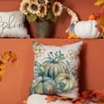thumbnail image 2 of Fall Pillow Covers 18x18 inch Set of 2 Watercolor Pumpkin Maple Leaf Decorative Throw Pillow Covers Autumn Thanksgiving Farmhouse Decoration for Home Couch, 2 of 6