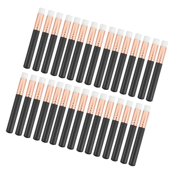 Vocoste Travel Blending Makeup Brush Set Foundation Contour Concealer Blusher Brush 10.3x1.4cm Black 30 Pcs