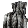 thumbnail image 1 of Plutus Brandy Grey Faux Fox Throw, (Throw 60W x 84L), 1 of 2
