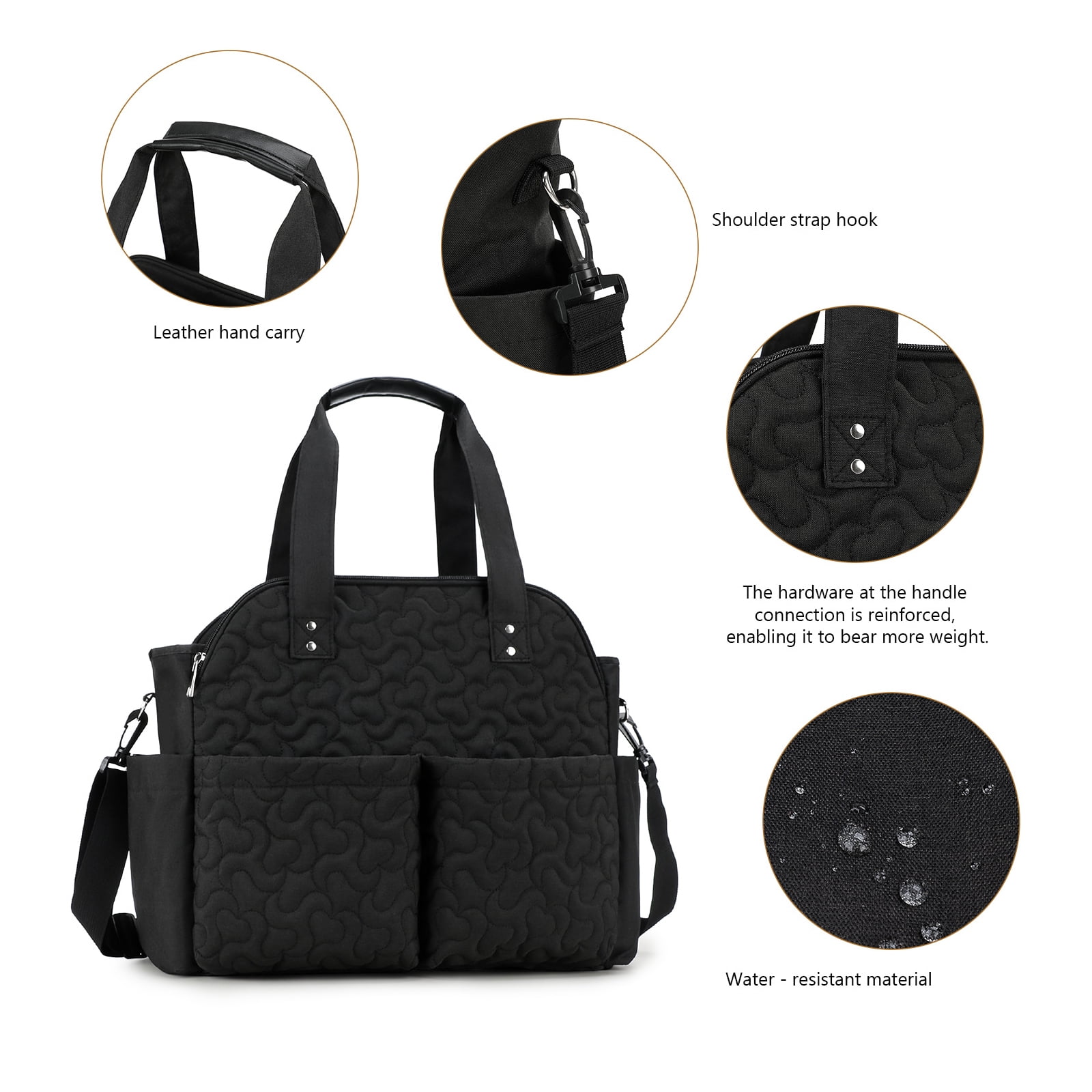 Essential Travel Gear for Parents High Capacity Water Resistant Diaper Storage Bag Comfortable Ergonomic Carrying Bag