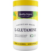 Healthy Origins L-Glutamine (American-Made, Non-GMO, Gluten Free, Muscle Support, Immune Support), 21.2 Ounce