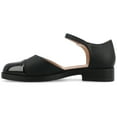 thumbnail image 3 of Journee Womens Tesley Two Tone Mary Jane Flats, 3 of 10