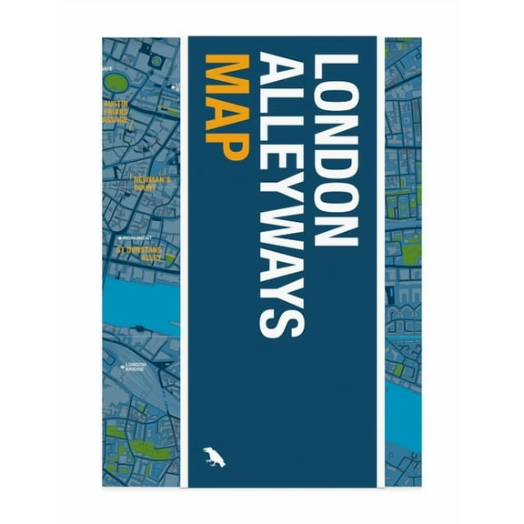 Blue Crow Media Architecture Maps London Alleyways Map, (Paperback)