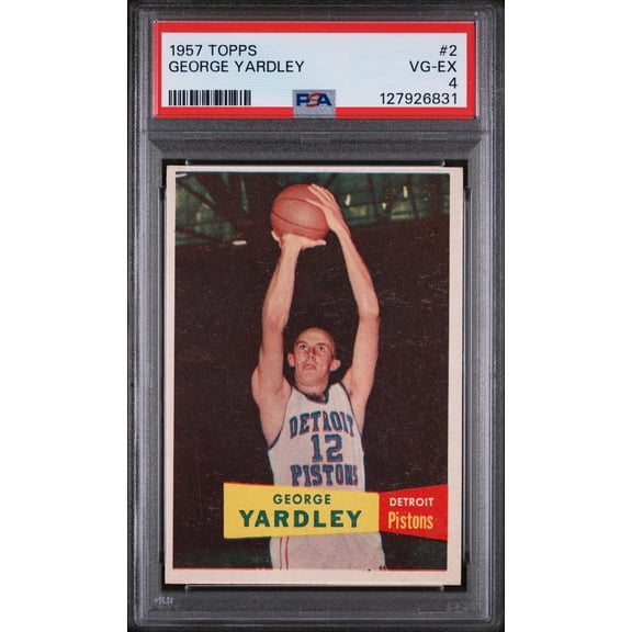 1957 Topps George Yardley #2 PSA 4