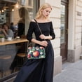 thumbnail image 5 of FORMRS Women Crossbody Purse with Chain Strap Vegan Leather Shoulder Handbag, Blue Apple Pattern, 5 of 7