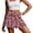 Pink Black Leopard Print, variant on SEANATIVE Women's High Waist Tennis Skirt with 2 Pockets Built-in Shorts Lightweight Pleated Skirts Stretchy Fabric Skort for Golf Pickleball Running Casual, L, Hibiscus Flower Green