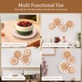 thumbnail image 5 of 4Pcs Woven Wall Baskets Decor Handmade Decorative Set with Hooks Lightweight Easy to Install for Living Room Bedroom, 5 of 11