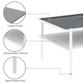 thumbnail image 5 of Rectangle Tempered Glass Living Table | Durable for Regular Use | Metal Legs and MDF Base | Attractive and Easy to Clean, 5 of 6
