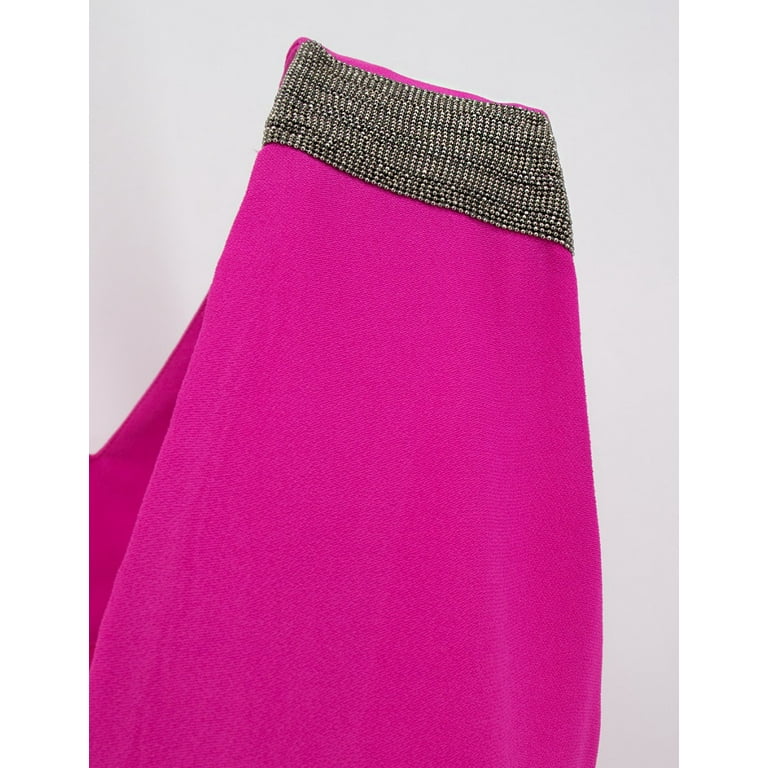 ワンピース FABIANA FILIPPI Fabiana Filippi Viscose Midi Dress Fabiana Filippi Dark Pink Viscose Midi Dress (Women's