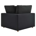 thumbnail image 4 of Modway Commix 4 Piece Down Filled Overstuffed Sectional Sofa Set in Black, 4 of 10