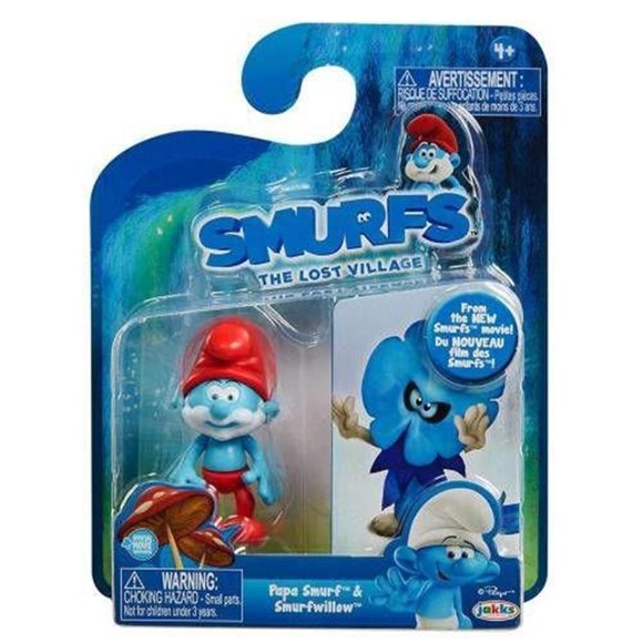 Figura de juguete Los Pitufos 6 cm Pack de 2 – Papá Pitufo y Smurfwillow