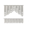 thumbnail image 1 of Two Piece Lace Half Curtain Set for Kitchen Bathroom Window, Light Filtering Short Valance Curtain with Rod Pocket, Decorative Window Treatment for Living Room Bedroom Doorway, 1 of 6
