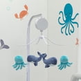 thumbnail image 6 of Bedtime Originals Whales Tale Blue Whale/Octopus Musical Baby Crib Mobile Toy, 6 of 7