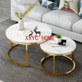 thumbnail image 4 of Mesa De Centro De estilo nórdico para sala De estar, mesa De Centro lateral redonda De lujo para escritura, muebles para el hogar, 4 of 4