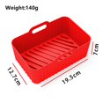thumbnail image 3 of 1pcs Panier en Silicone pour Friteuses à Air Four Plateau de Cuisson Pizza Poulet Frit en Silicone, 3 of 12
