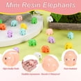 thumbnail image 2 of Uxcell Paquete de 20 Elefantes de Resina Mini, Pequeñas Figuras de Elefantes para Decoración de Jardín de Hadas/Paisajismo Micro Hogar [Rosa], 2 of 6