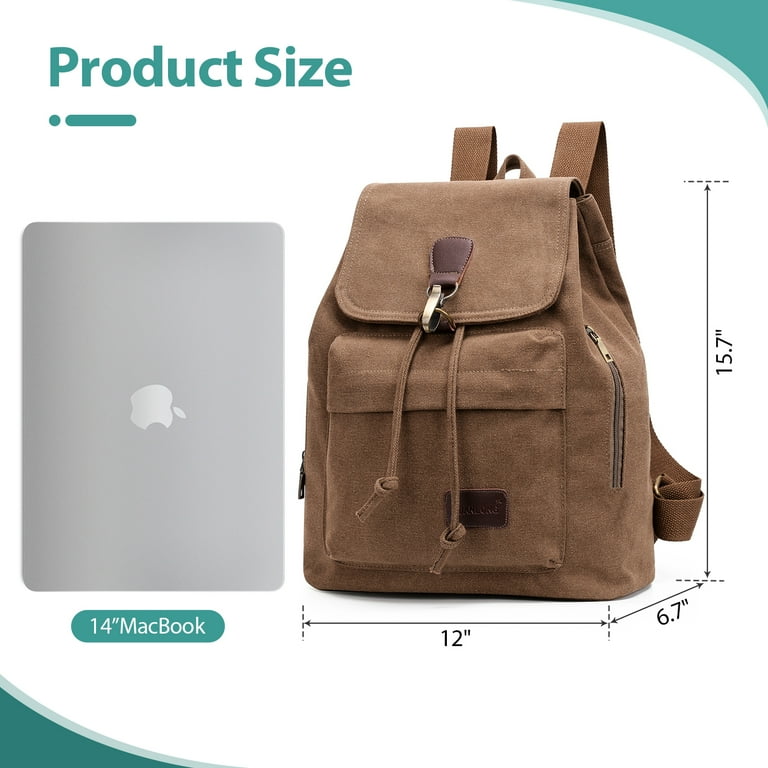 Canvas Backpack for Women Purse Mens Small Backpack for Work Mens Backpack Small Laptop Backpack Women Vintage