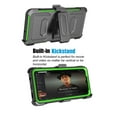 thumbnail image 3 of Njjex Phone Cases for Samsung Galaxy A13 5G (2021) 6.5", [Buit-in Temerped Glass Screen Protector] Combo Holster Belt Clip [Heavy Duty] [Kickstand] Full-Body Rugged Holster Case (Green), 3 of 9